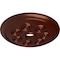 Ekena Millwork Spiral Ceiling Medallion (Fits Canopies up to 4"), 25 1/4"OD x 4"ID x 2"P, Antique Copper CM25SPACS - alternate 2